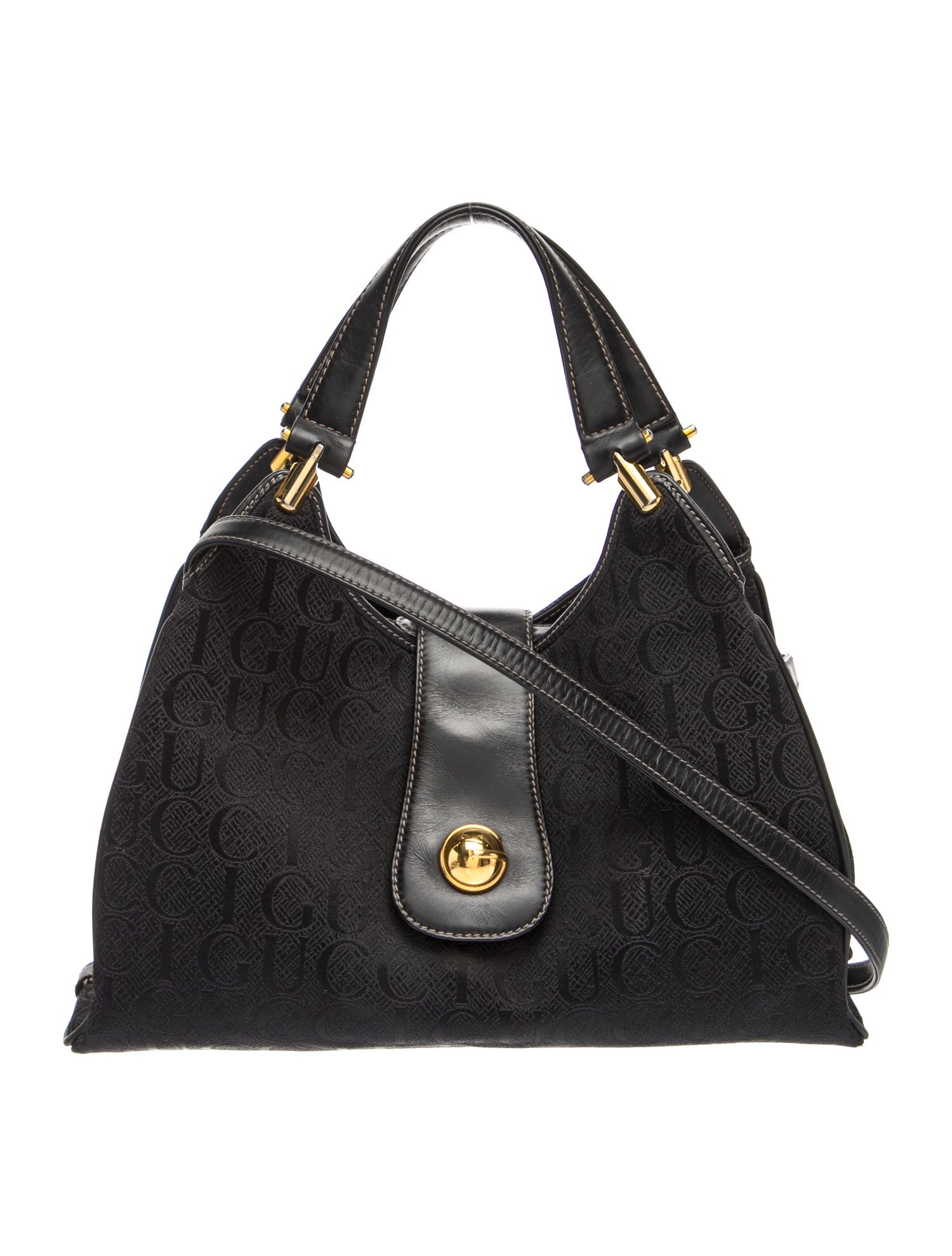 Gucci Canvas Top Handle Bag Vintage