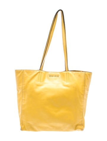 Miu Miu Leather Tote