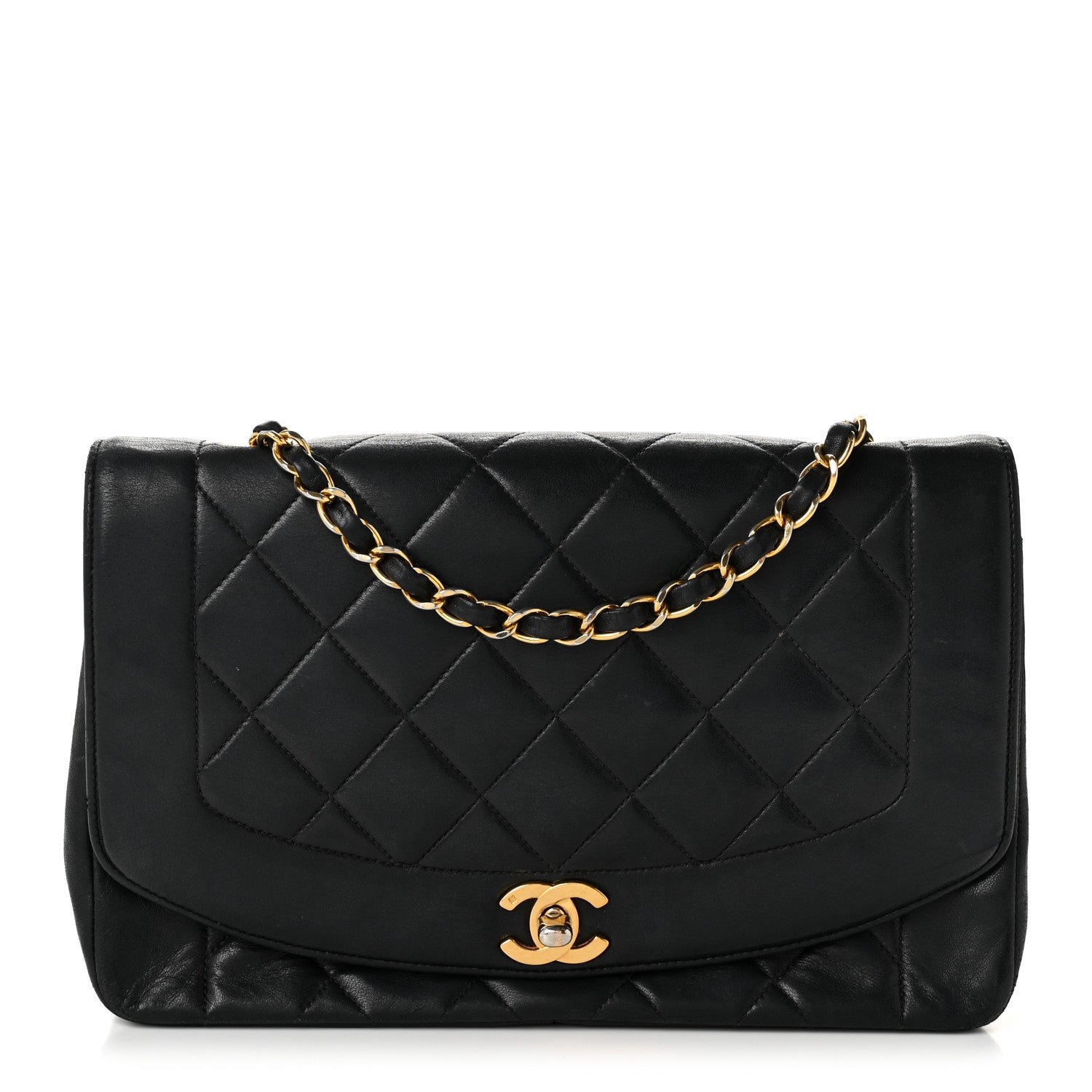 Chanel Lambskin Medium Single Flap Black
