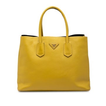 Leather Medium Saffiano Cuir Double Satchel