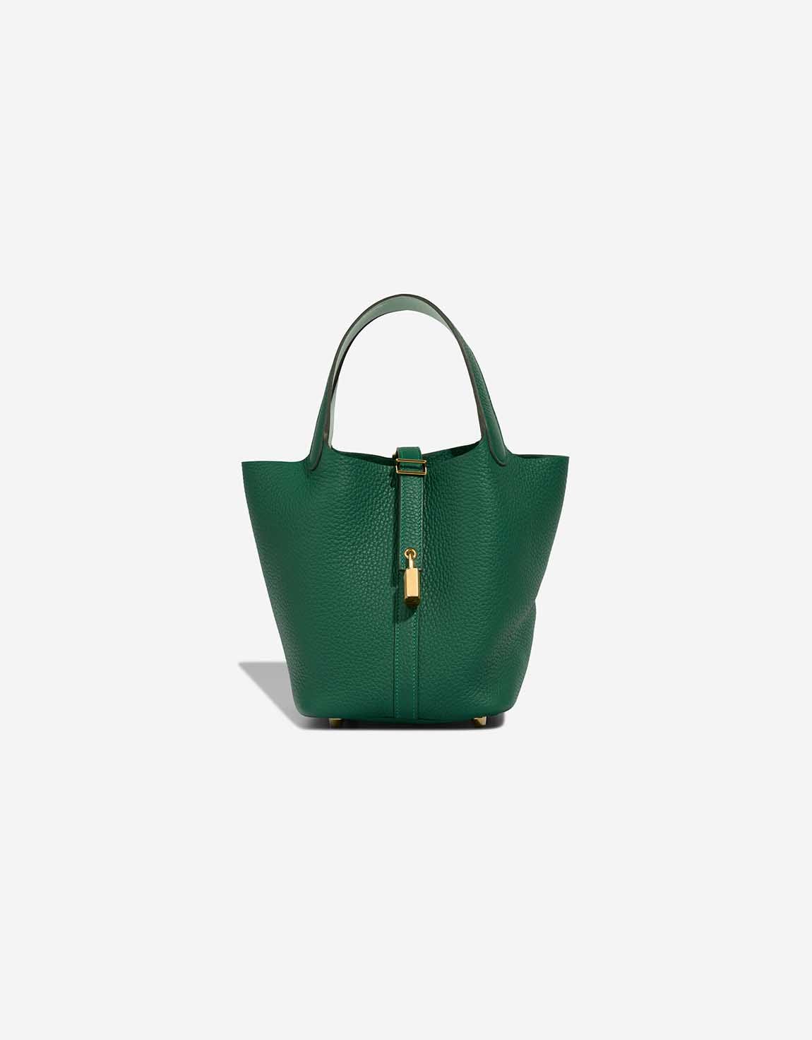 Hermes 
		Picotin Verso 18 Taurillon Clémence / Swift Vert Moyen / Peppermint    