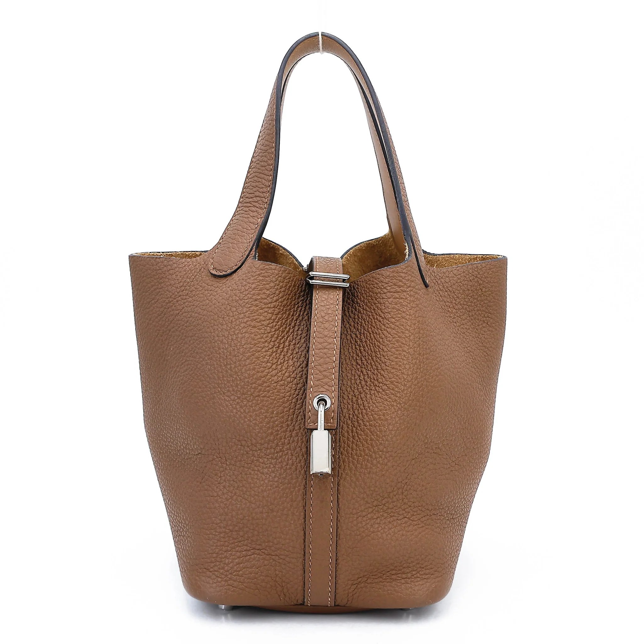 Hermes Picotin Lock PM Alezan (3G) Clemence Palladium hardware Z (2021)