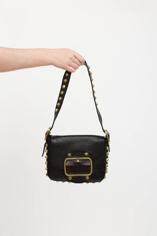 Leather Sawyer Stud Bag