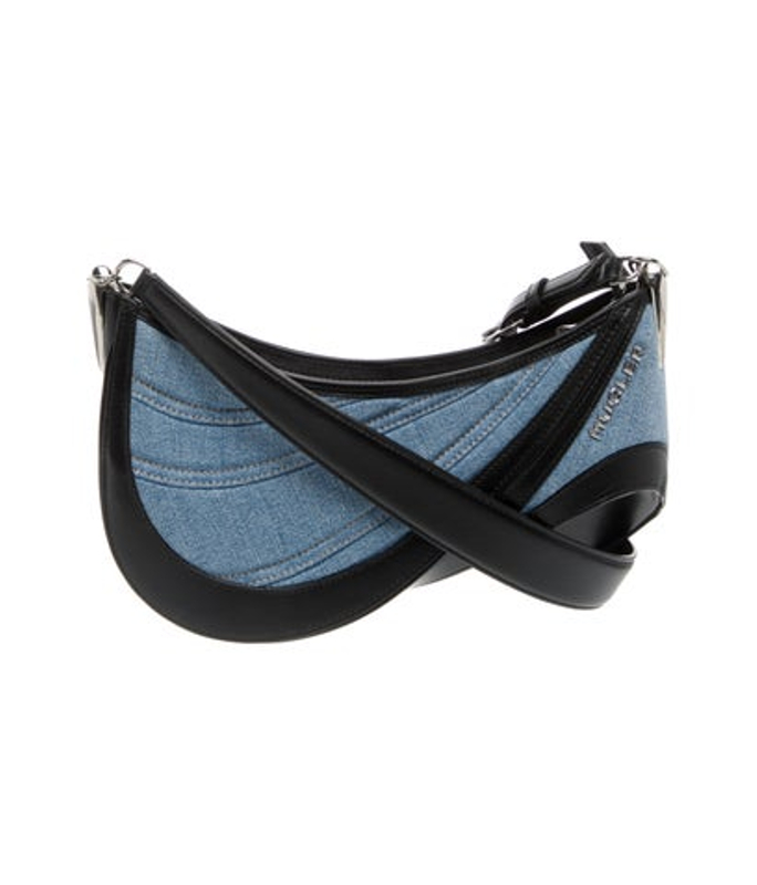 Mugler Denim Shoulder Bag