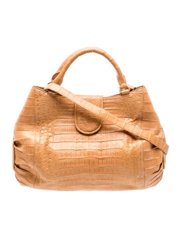 Nancy Gonzalez Crocodile Top Handle Bag