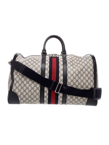 Gucci GG Supreme Savoy Travel Boston Bag