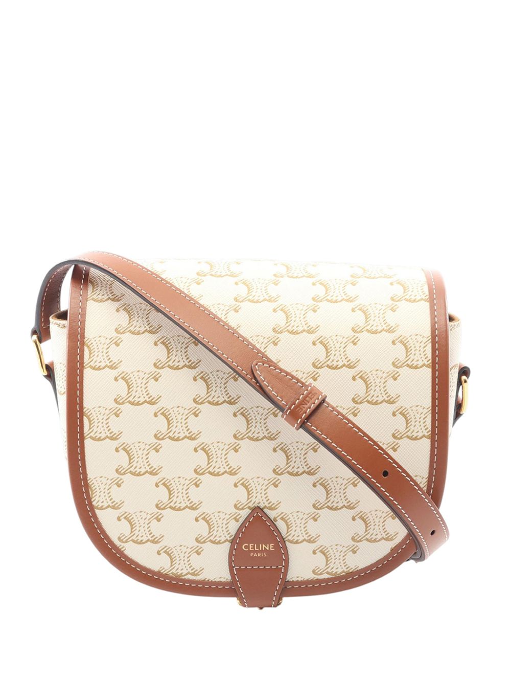 2020 Medium Triomphe Coated Canvas Folco crossbody bag