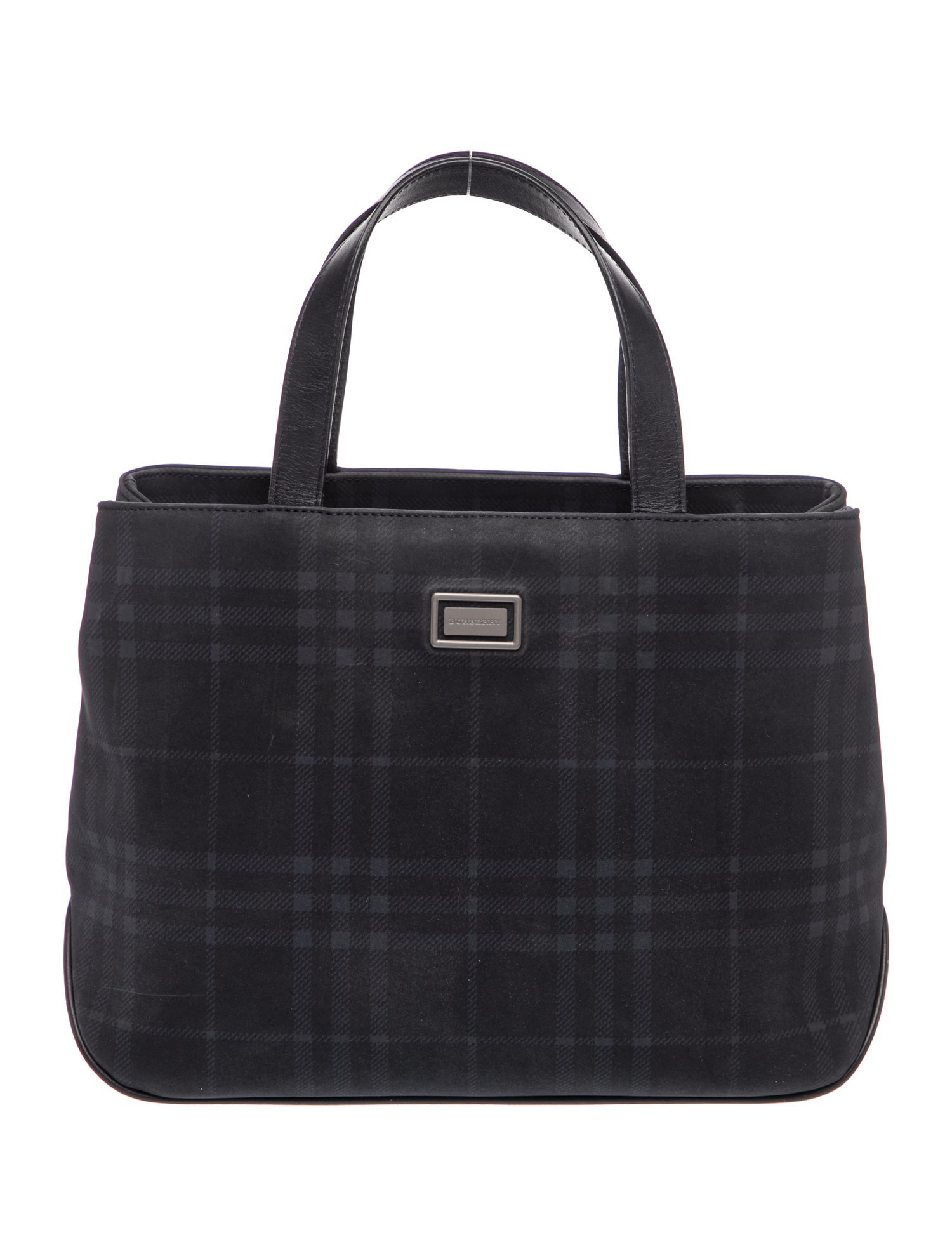 Smoked Check Top Handle Bag