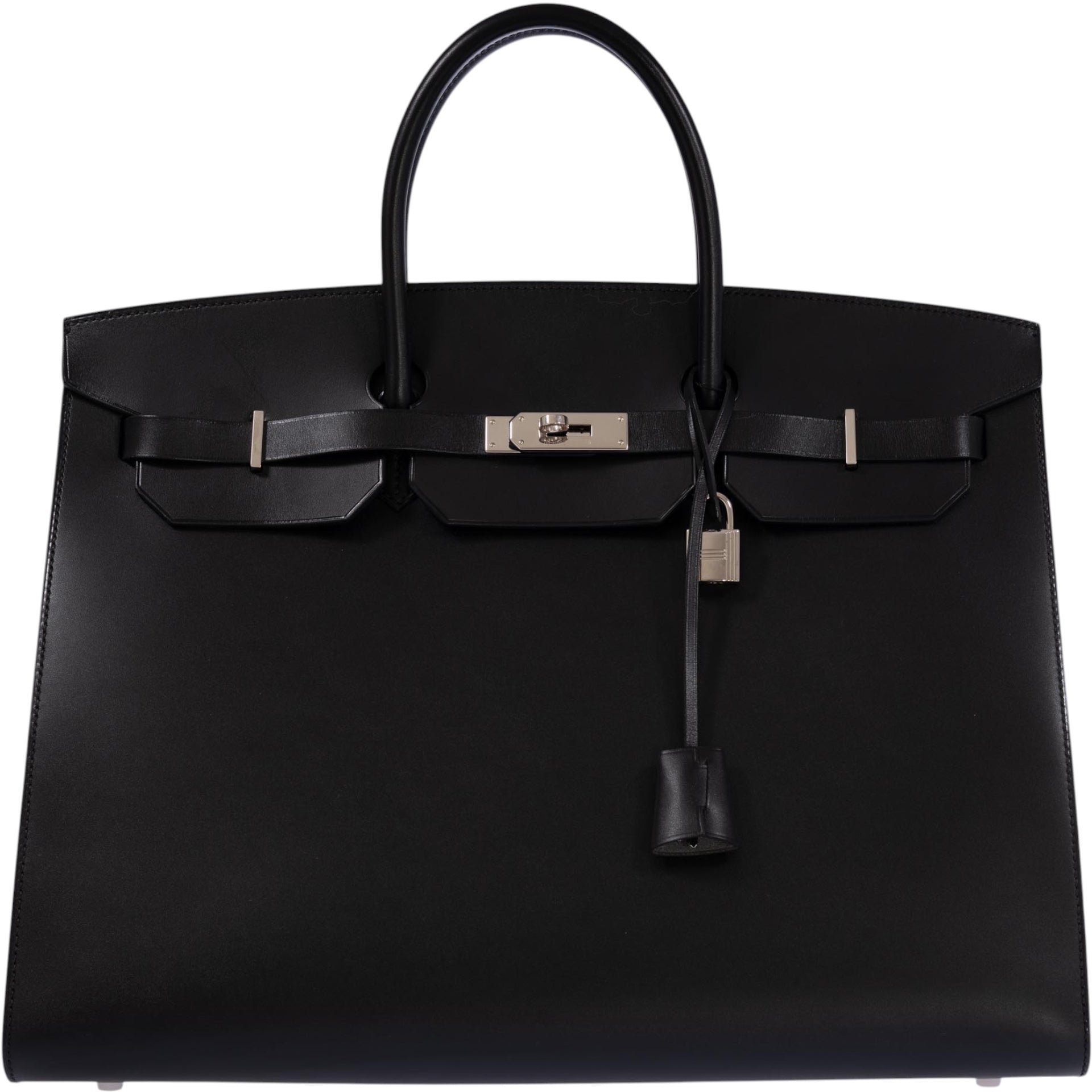 Hermes Hermès Birkin 40 Sellier Noir Vache Hunter Palladium Hardware
