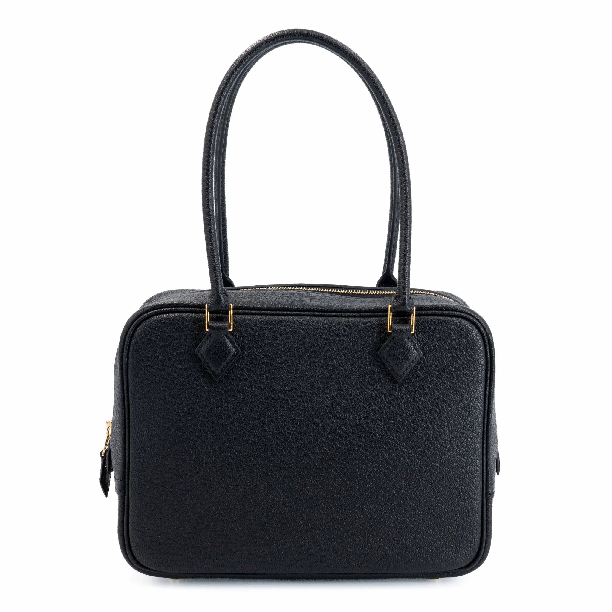 Excellent ( Rank SA ) HERMÈS Plume Mini Noir (89) Chevre Gold hardware K (2025)