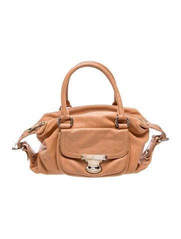 Leather Top Handle Bag