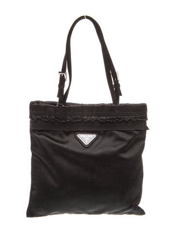 Enameled Metal Triangle Top Handle Bag