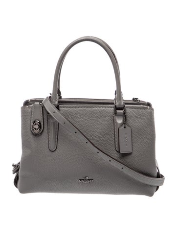 Leather Top Handle Bag