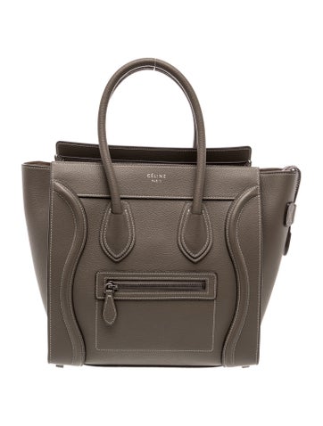 Celine Leather Luggage Micro