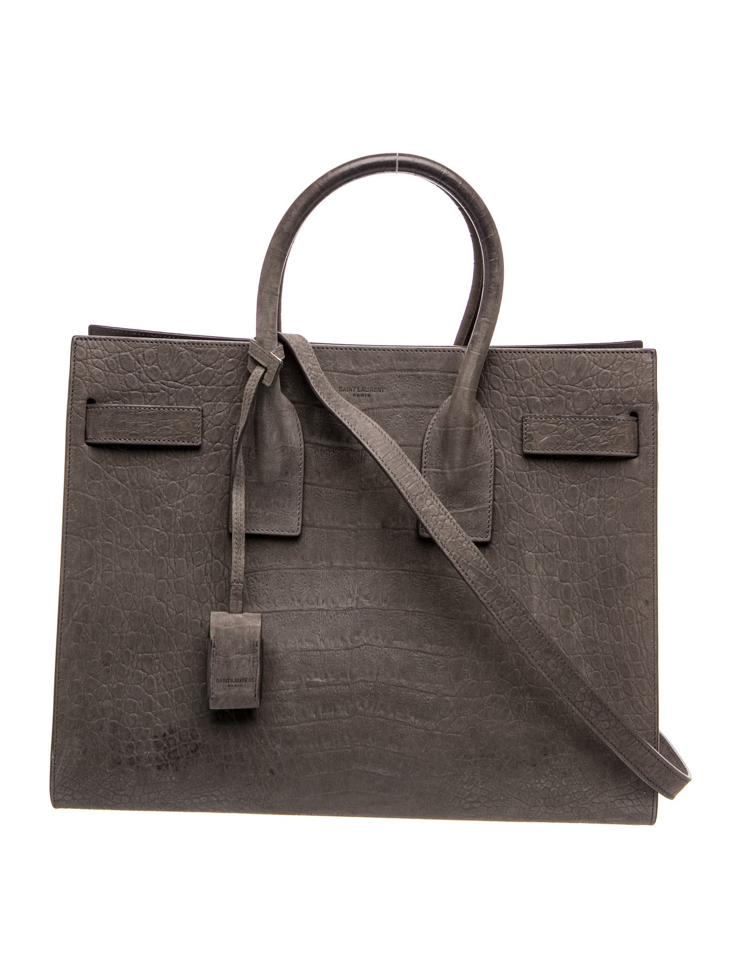 Embossed Leather Sac De Jour Small