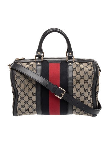 GG Canvas Top Handle Bag