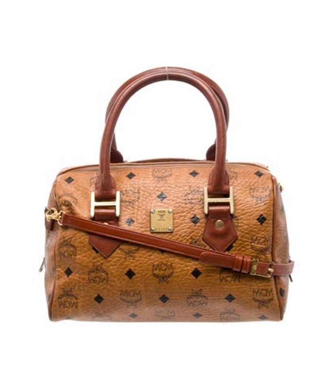 MCM Visetos Top Handle Bag Vintage