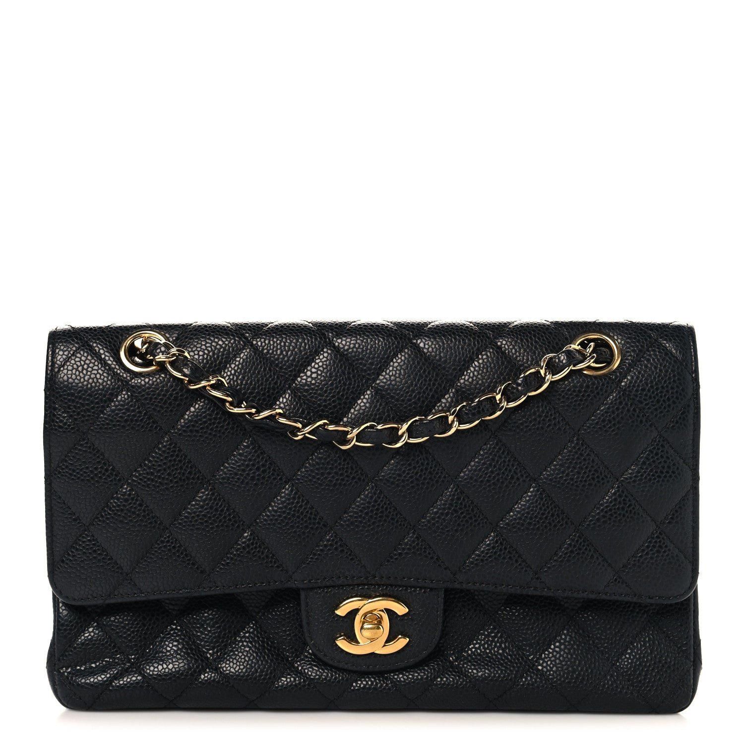 Chanel Caviar Quilted Medium Double Flap Black
