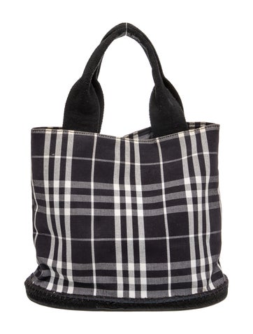 Smoked Check Bucket Bag
