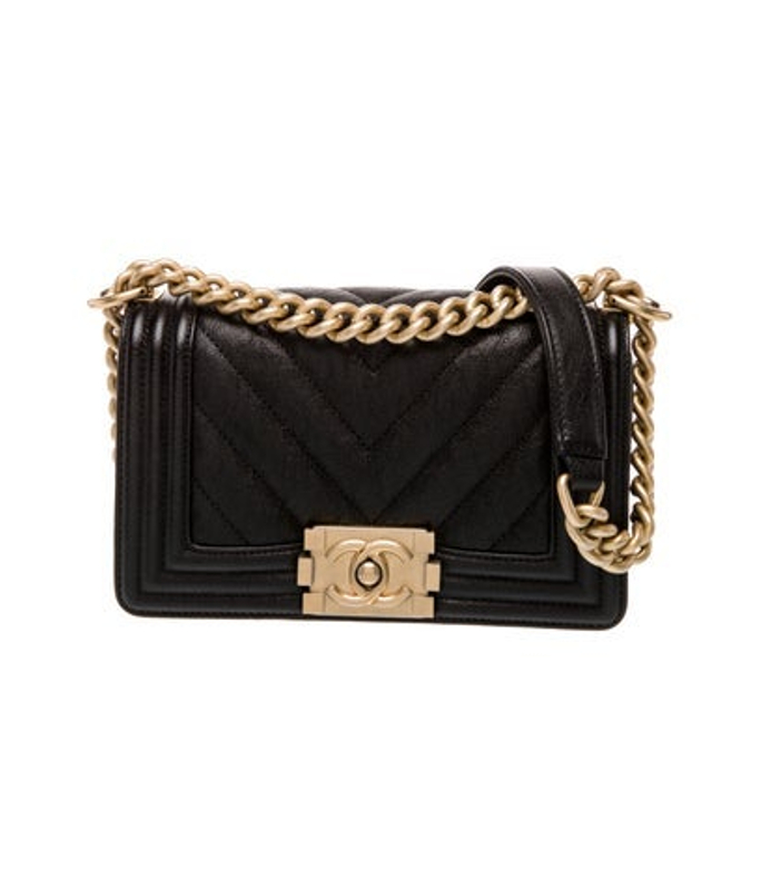 Chanel Small Chevron Boy Bag