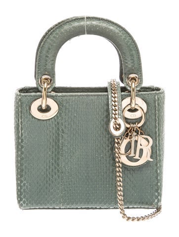 Snakeskin Lady Dior Mini