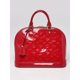 Louis Vuitton Louis Vuitton Rose Indian Monogram Vernis Alma PM Bag