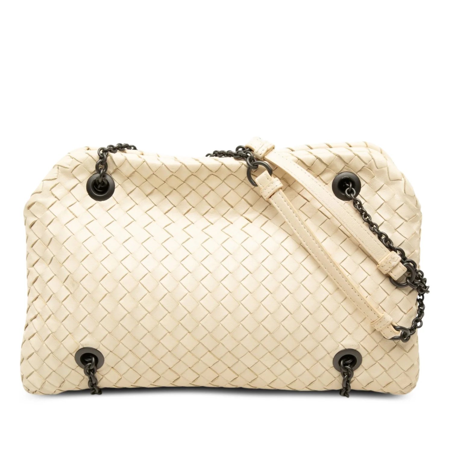Leather Nappa Intrecciato Duo Shoulder Bag