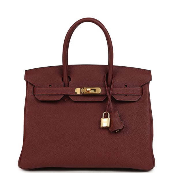 Hermes Hermes Birkin 30 Rouge H Togo Gold Hardware