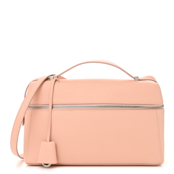 Loro Piana Textured Calfskin Extra Bag L27 Feather Pink