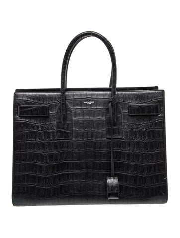 Saint Laurent Leather Sac De Jour