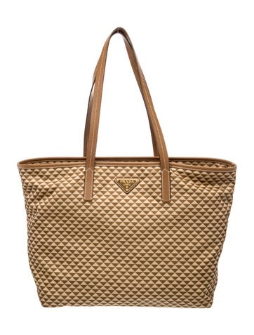 Saffiano Leather Re-Nylon Tote