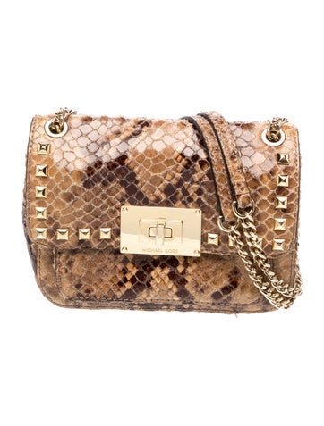 Embossed Leather Shoulder Bag