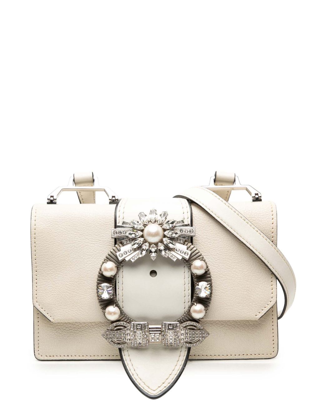 2010-2025 Goatskin Madras Soft Calf Crystal Embellished crossbody bag