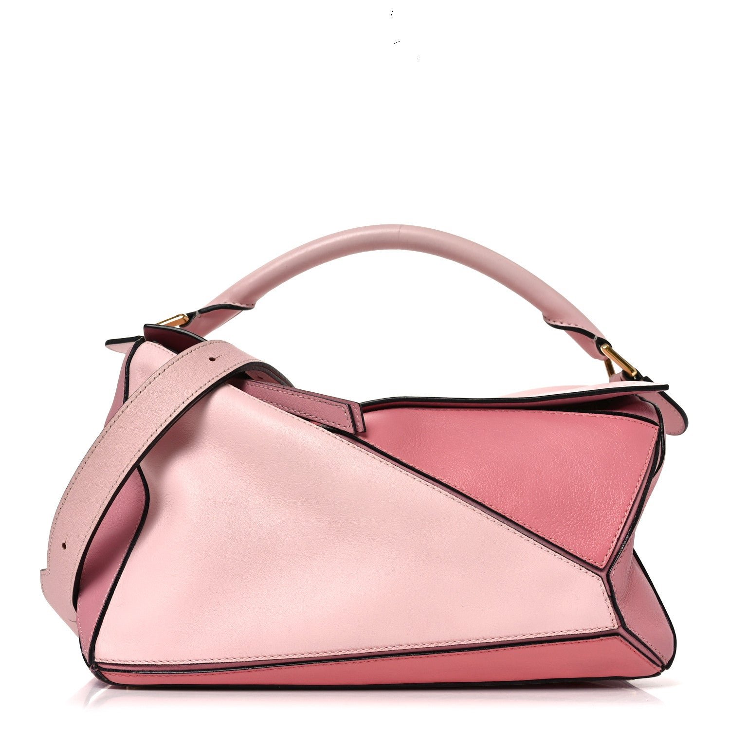 Loewe Calfskin Medium Puzzle Bag Soft Pink