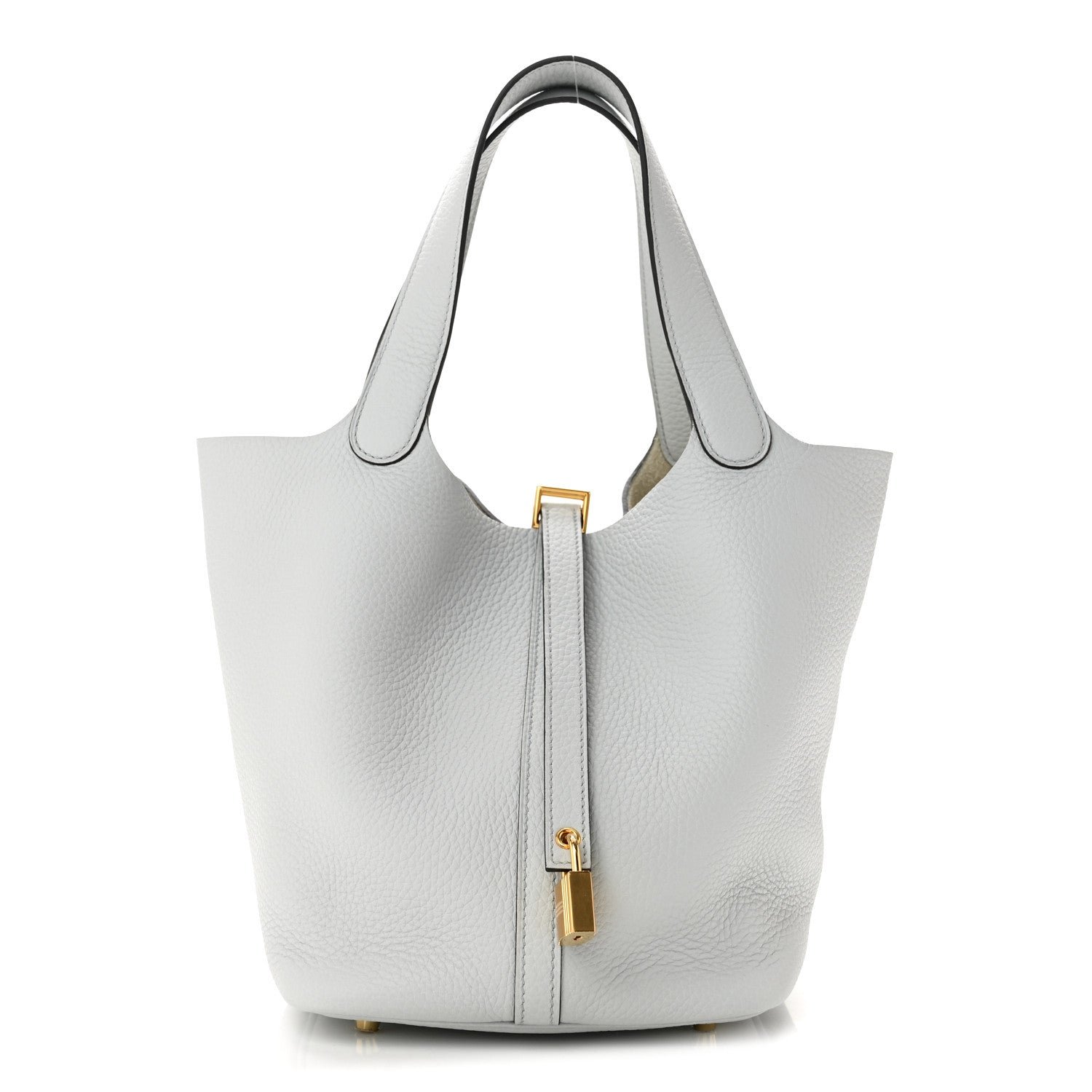 Hermes Taurillon Clemence Picotin Lock 22 MM Bleu Pale