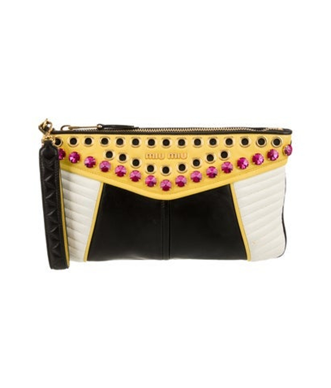 Miu Miu Miu Leather Clutch