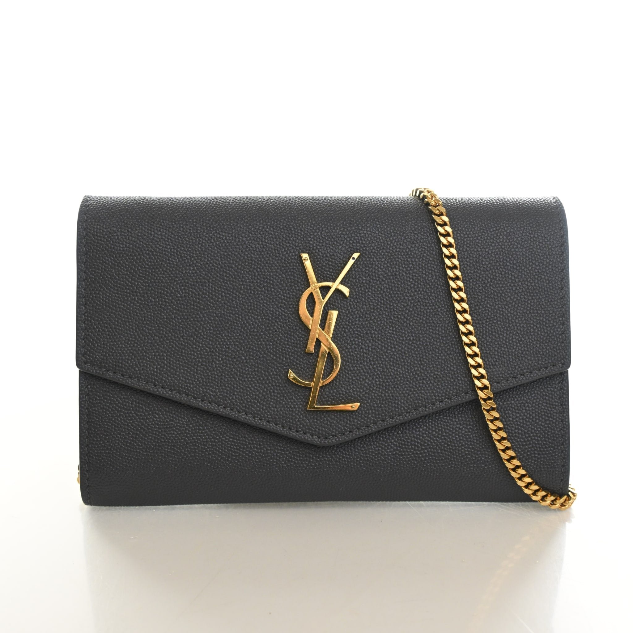 Saint Laurent Saint Laurent Calfskin Uptown Chain Pouch