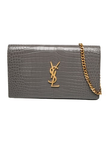 Embossed Leather Crossbody Bag