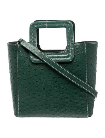 Embossed Leather Top Handle Bag