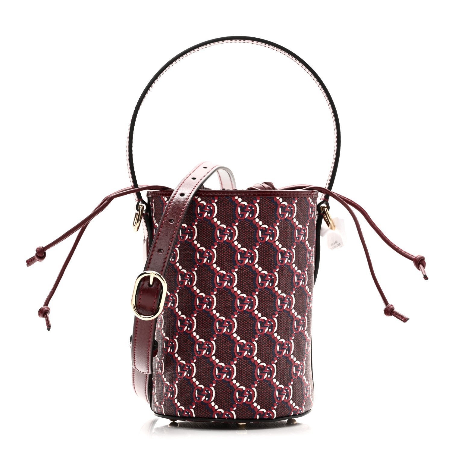 Gucci GG Shadow Monogram Mini Bucket Bag Rosso Ancora Red Rosso Ancora Red