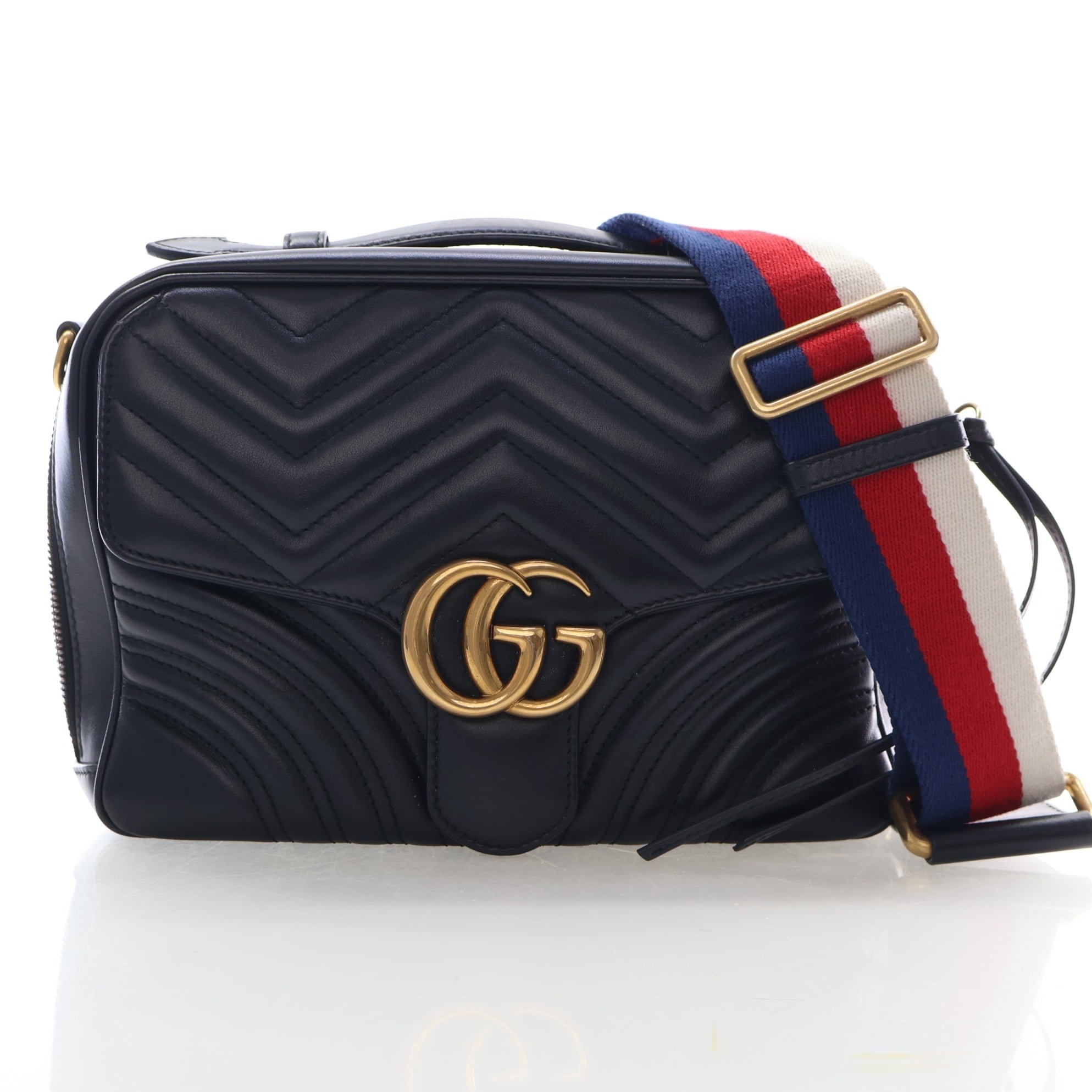 Gucci Calfskin Marmont Shoulder Bag