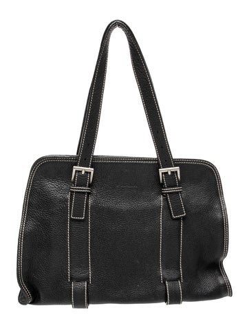 Vitello Daino Leather Shoulder Bag