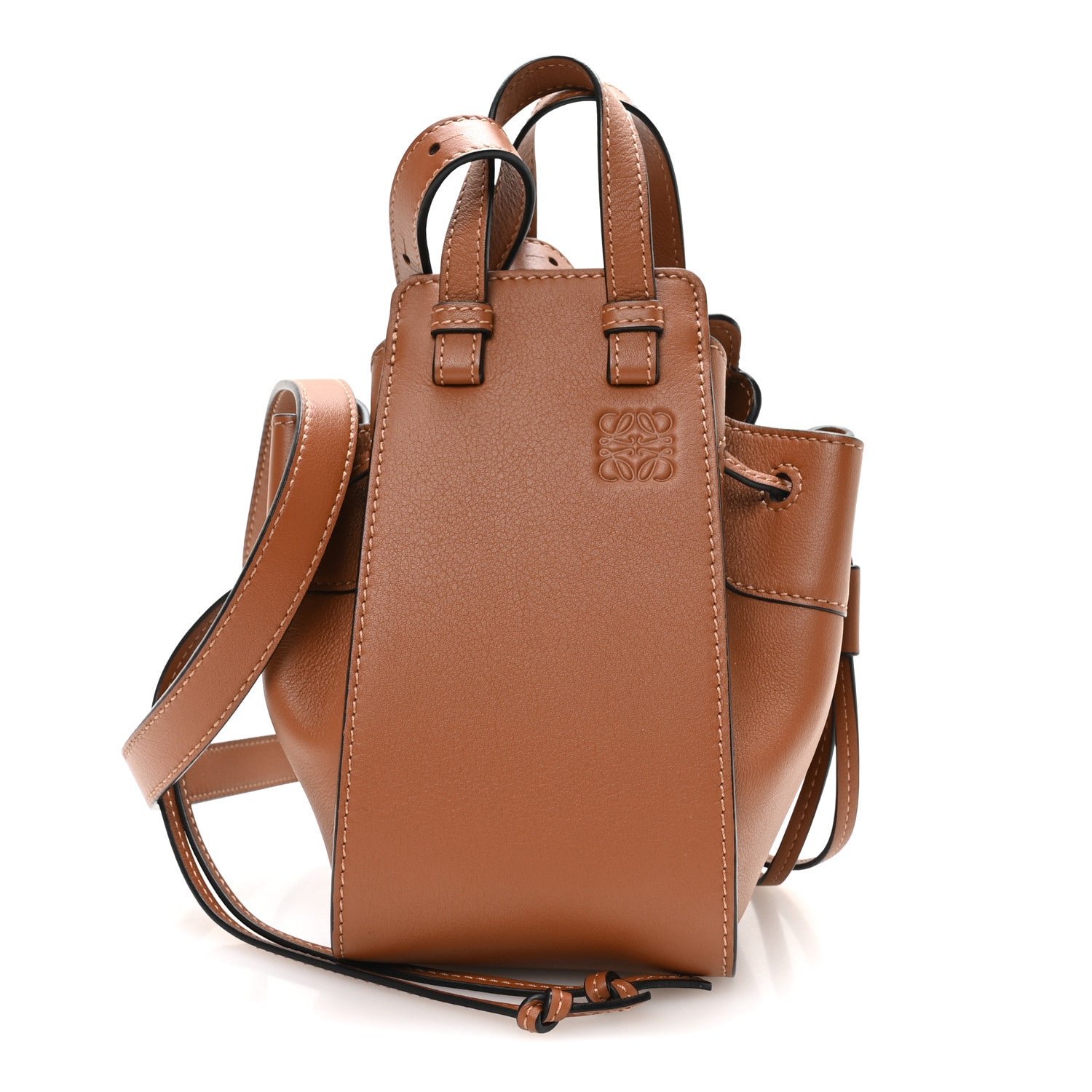 Loewe Calfskin Mini Hammock Shoulder Bag Tan