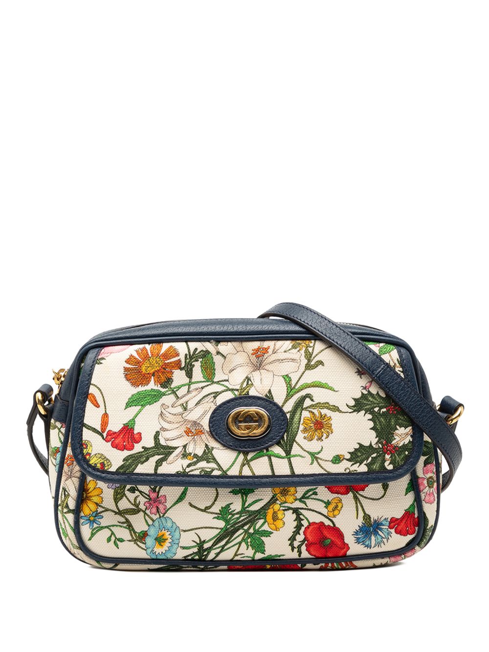 2000-2015 Small Canvas Flora crossbody bag