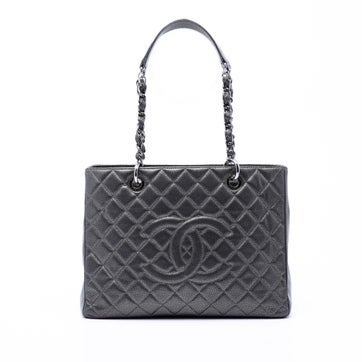 Metallic Caviar Calfskin Grand Shopping Tote