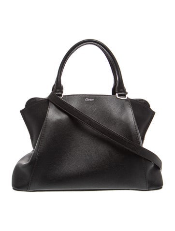 Cartier Leather Top Handle Bag