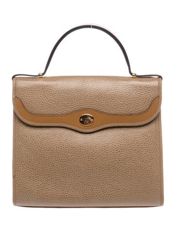 Leather Top Handle Bag