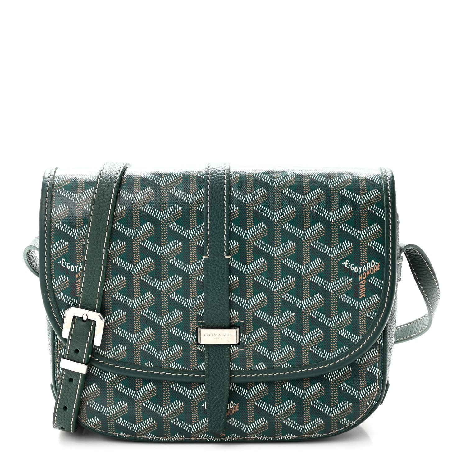 Goyard Goyardine Belvedere II PM Messenger Bag Green