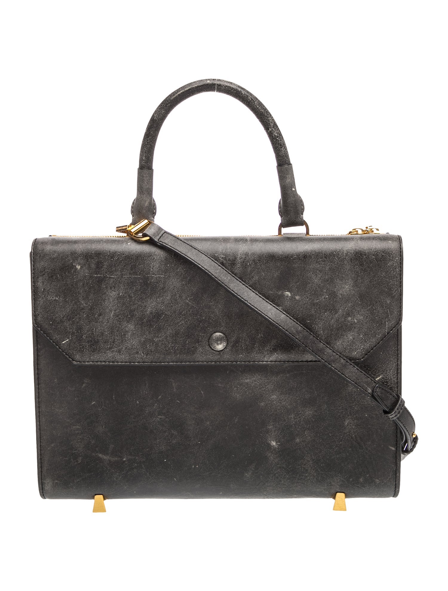 Leather Top Handle Bag
