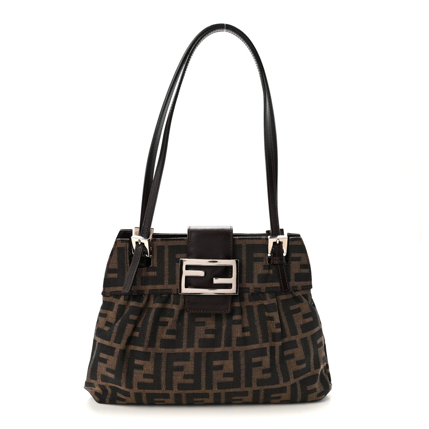 Fendi Zucca Small Shoulder Bag Tobacco